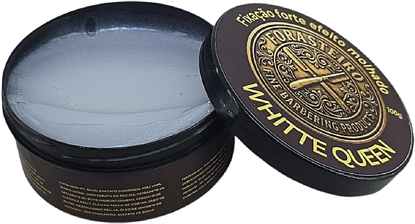 Pomada Forasteiro Whitte 100g Fixação Forte Efeito Molhado