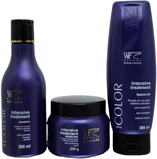 Kit Wf Color Tratamento Cabelos Coloridos Shampoo Mascara