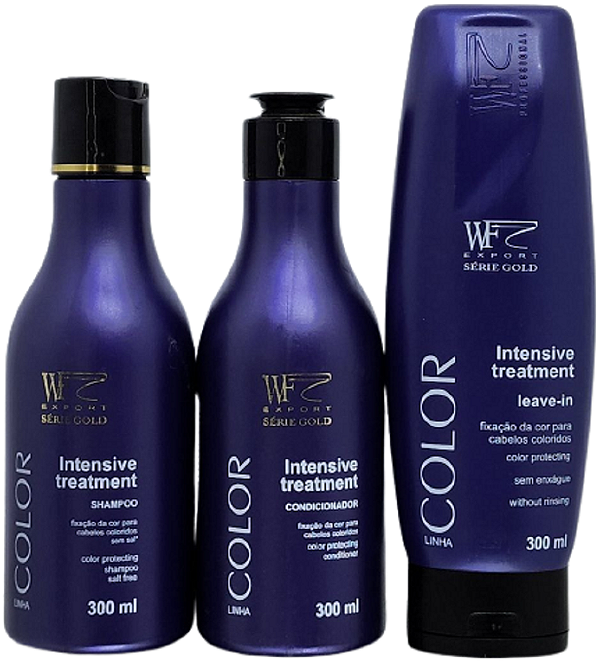 Kit Wf Export Color Shampoo Condicionador Leave In 300ml