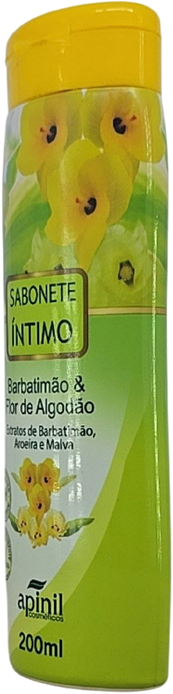 Sabonete Intimo Barbatimão Flor Algodão Apinil 200ml pH Equil