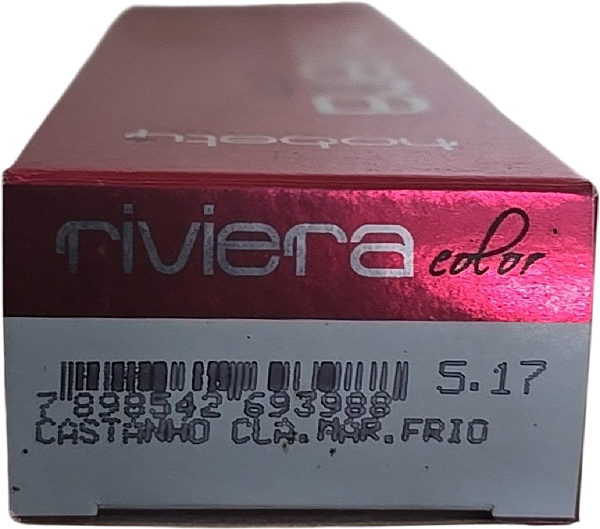 Coloração Hobety Riviera 5.17 Castanho Claro Marrom Acinzent