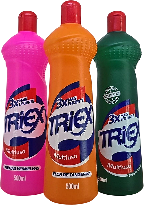 Kit 3 Limpadores Multi Uso Triex 500ml - Marca 3x