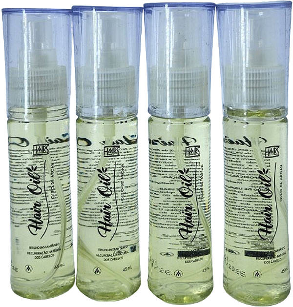 Kit 4 Óleos de Argan Hair Company 45ml - Tratamento Brilho