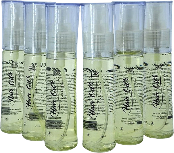 Kit 6 Óleos de Argan Hair Oil 45ml - Hairs Company