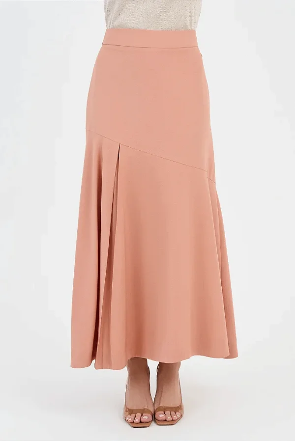 Saia Salmão Em Plano Reta Com Barrado Godê