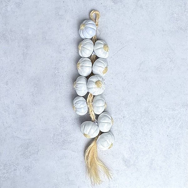 Réstia Alho Decorativo - Branco