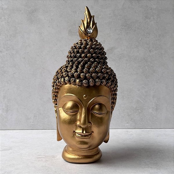 Buda de Gesso - Dourado
