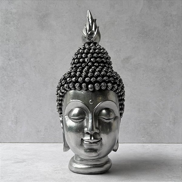 Buda de Gesso - Prata