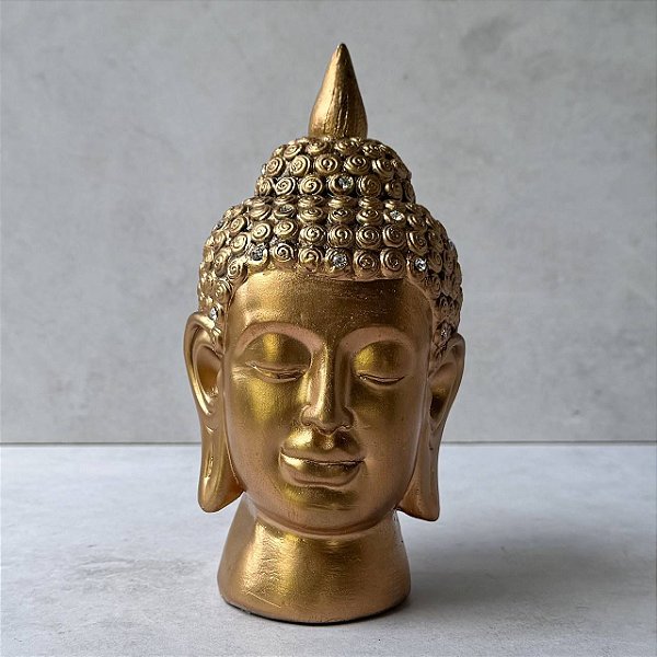 Buda Mini de Gesso - Dourado