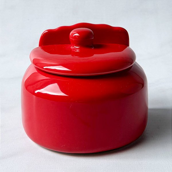 Saleiro de Cerâmica - Vermelho