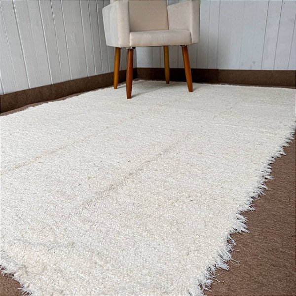 Tapetão Peludo 2m x 1,5m - Cru