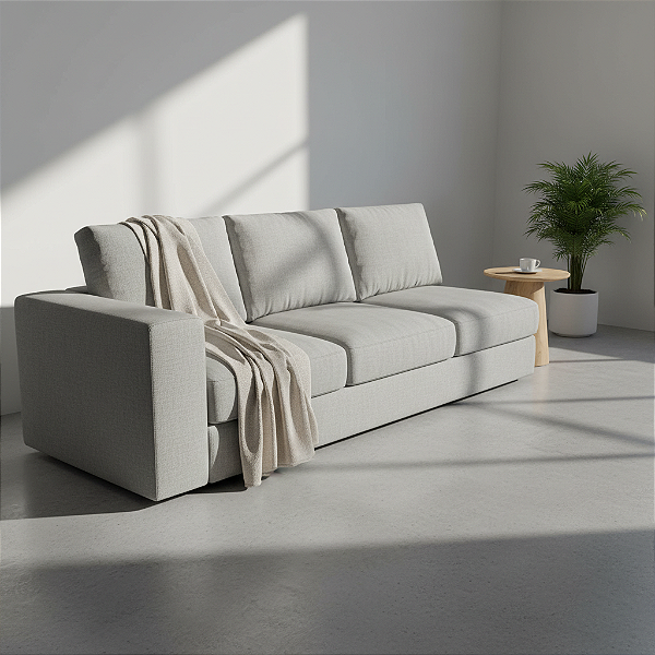 Manta Tear sem Franja - Cappuccino