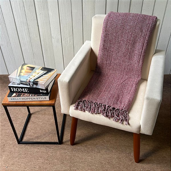 Manta G Marsala com mescla Cru - 2,2m x 2,6m