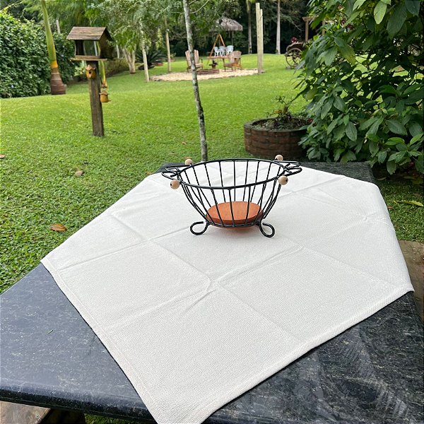 Toalha de Mesa Cru - 1.1m x 1.1m