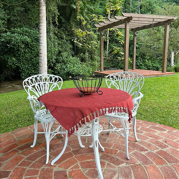 Toalha de Mesa Tijolo - 80cm x 80cm