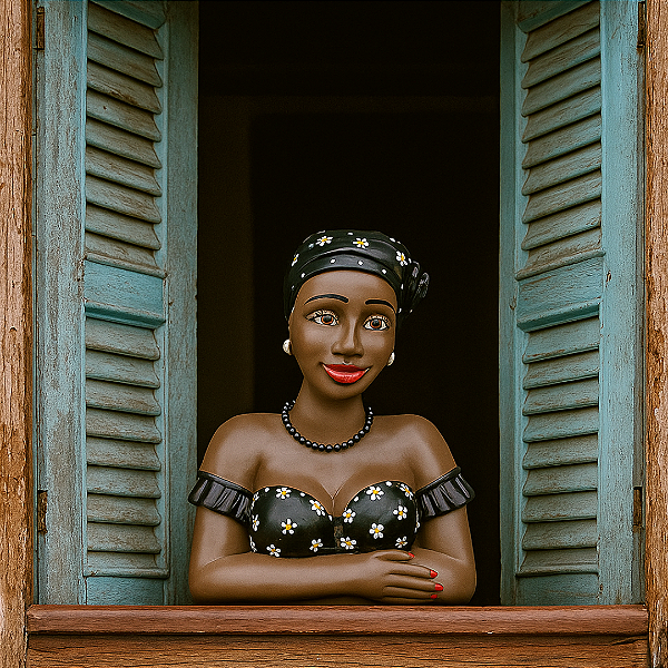Namoradeira Mineira de Gesso - 36cm