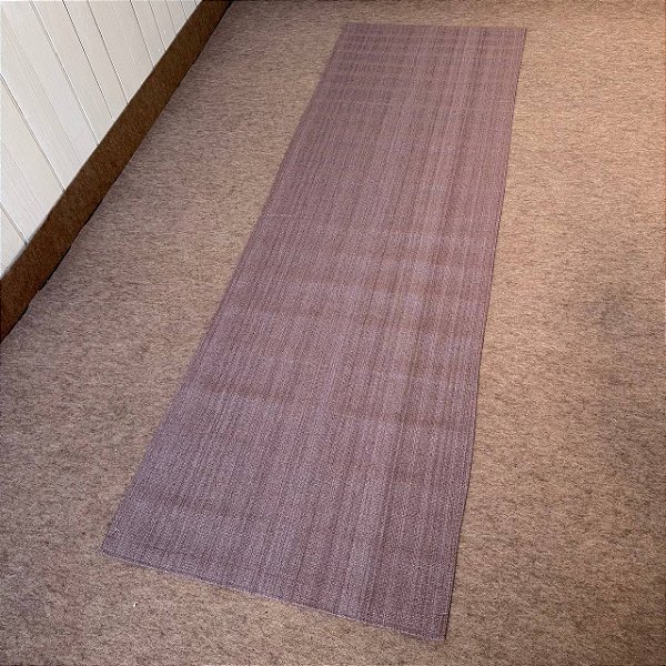 Passadeira Emborrachada 2m x 65cm -  Purgado Marrom