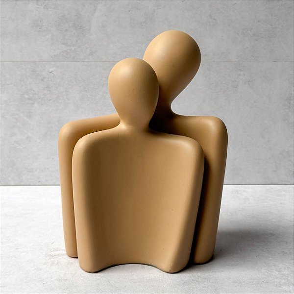 Casal em Cerâmica - Creme