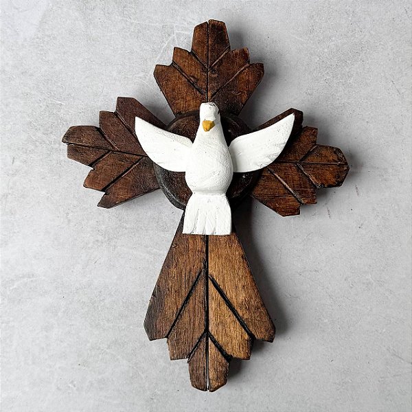 Divino Espírito Santo Madeira - 25cm
