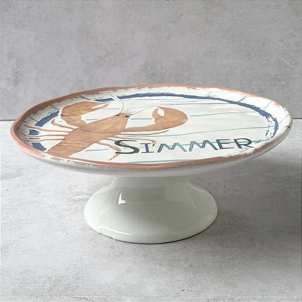 Boleira de Cerâmica Praia - 28cm