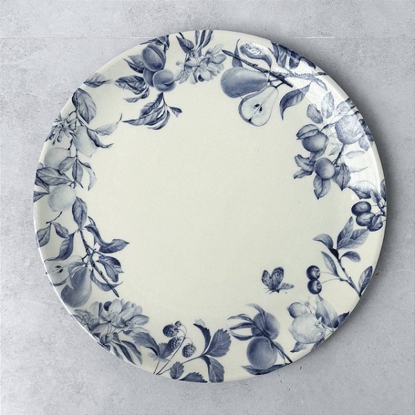 Prato de cerâmica Azul Fosco - 30cm