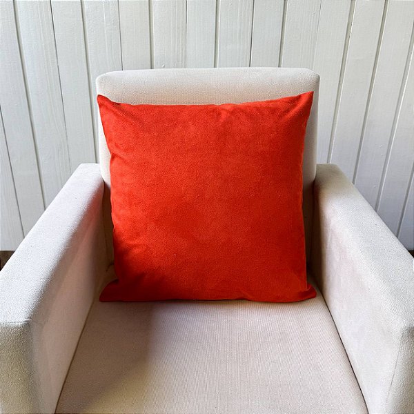 Capa de almofada Suede  - Laranja