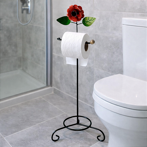 Suporte de Ferro para Papel Higiênico