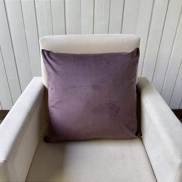 Capa de almofada Suede  - Berinjela
