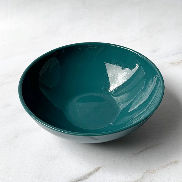 Saladeira de Cerâmica - Verde Petróleo