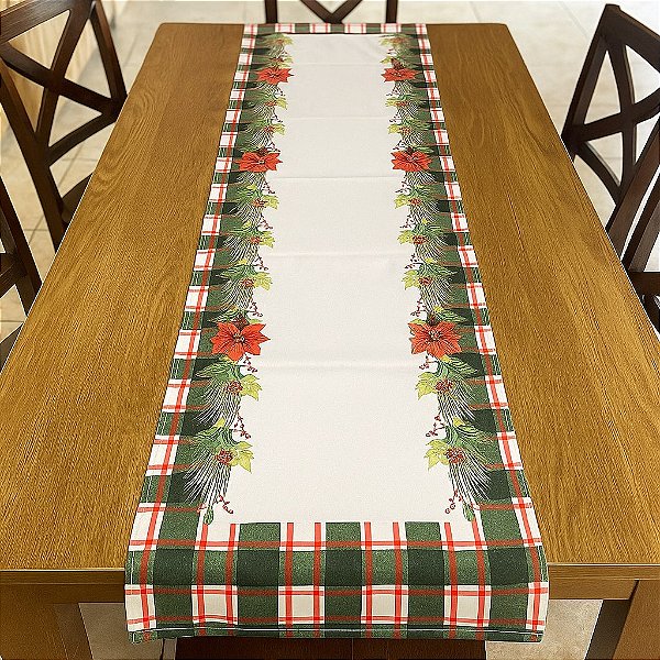 Trilho de Mesa Natalino - Flores