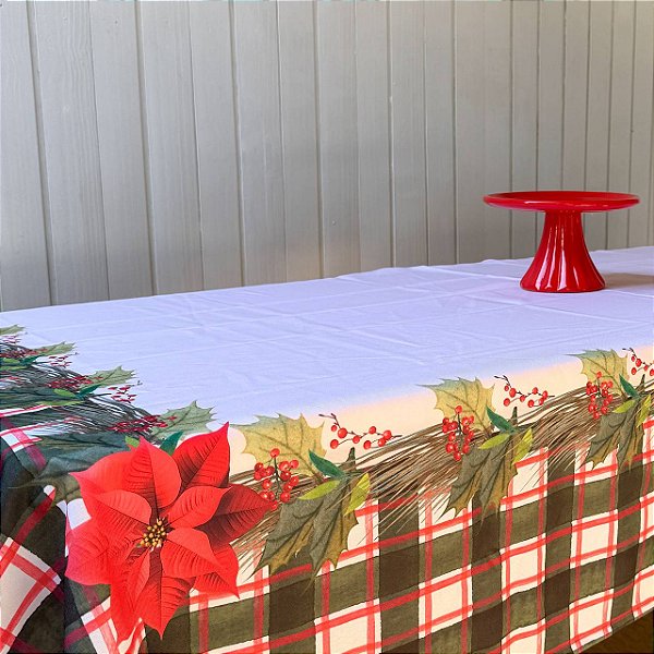 Toalha de Mesa Natalina - 2.20m x 1.4m