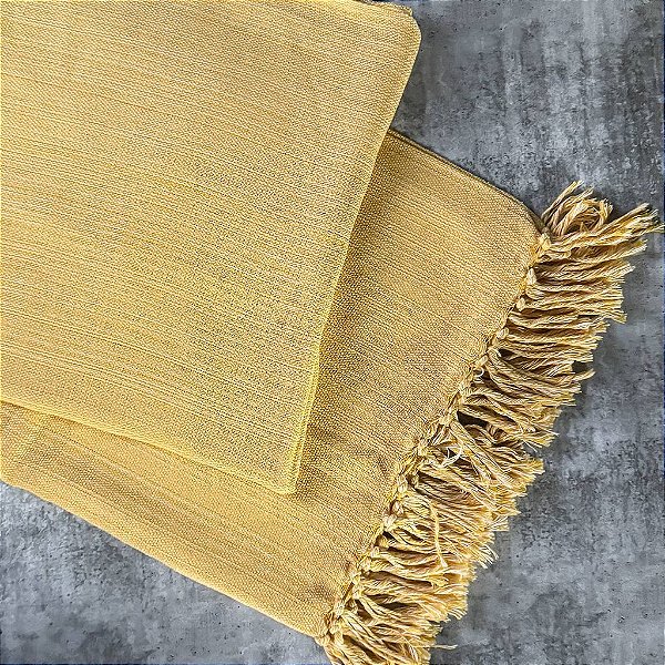 Manta P Amarelo Risca - 1,40m x 2,40m