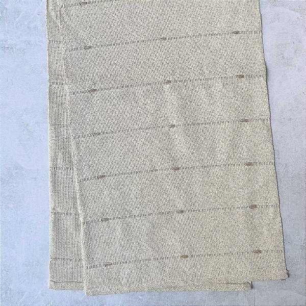 Trilho de mesa 1,5m - Cru com Pesponto Nude