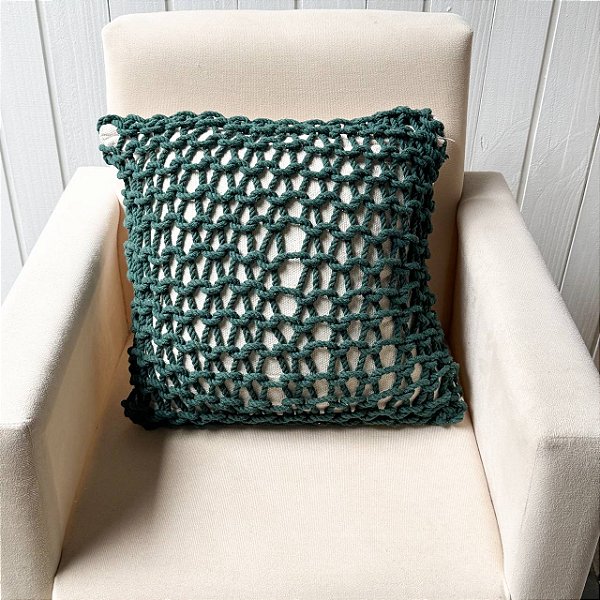 Capa de almofada corda - Verde