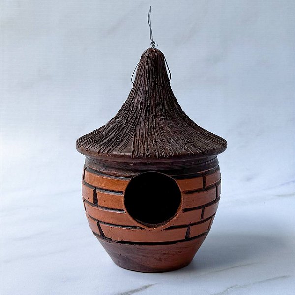 Casinha de Passarinho Barro - Terracota