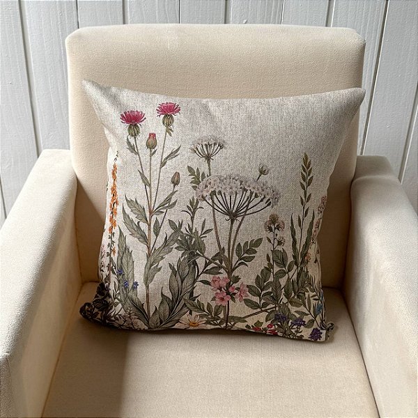 Capa de almofada Linhão - Jardim