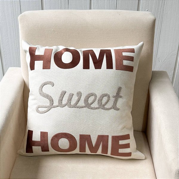 Capa de almofada Linhão - Home Sweet Home