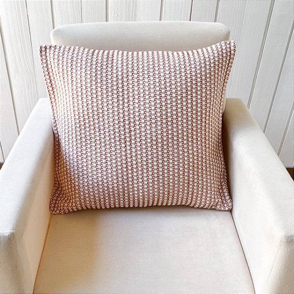 Capa de almofada Colmeia Terracota - 45cm x 45cm