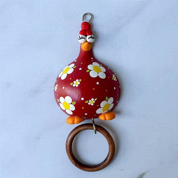 Gancho de Galinha de Cabaça com Argola - 20cm