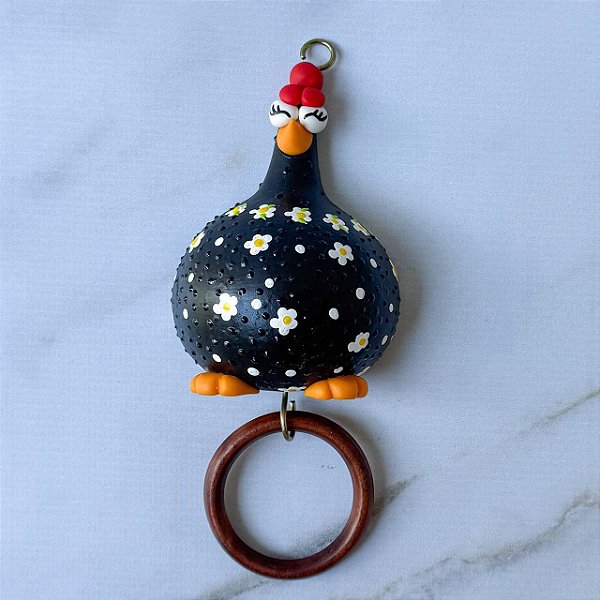 Gancho de Galinha de Cabaça com Argola - 20cm
