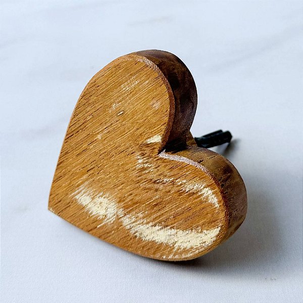 Gancho de Madeira - Coração