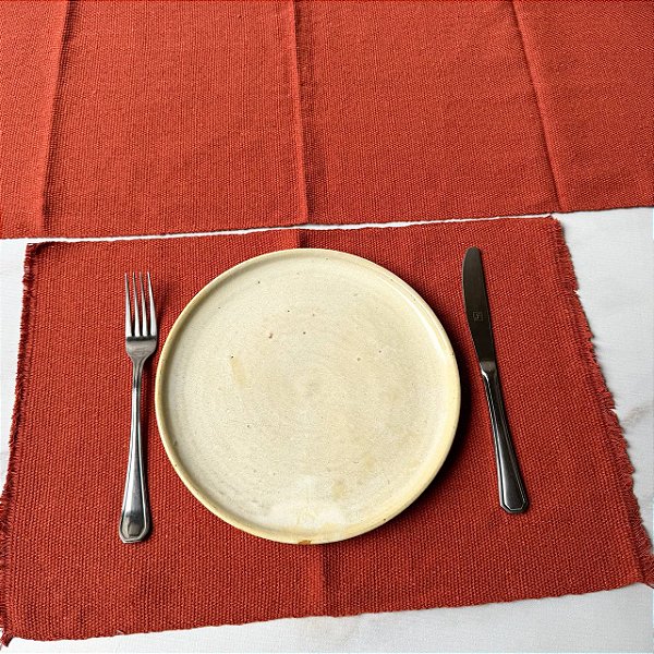 Jogo americano 7 peças - Terracota