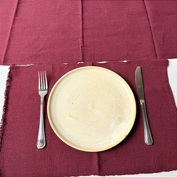 Jogo americano 7 peças - Marsala