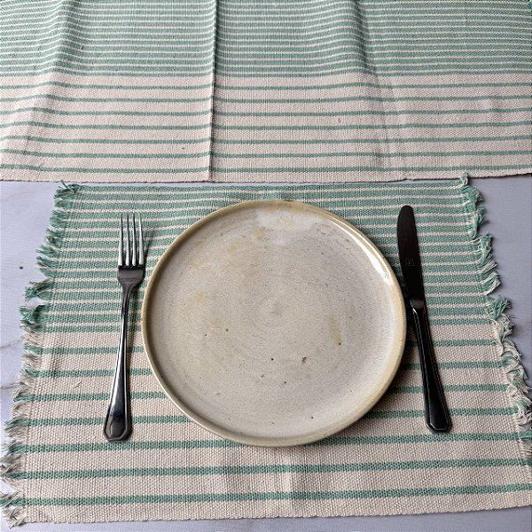 Jogo americano 7 peças - Verde Erva Doce