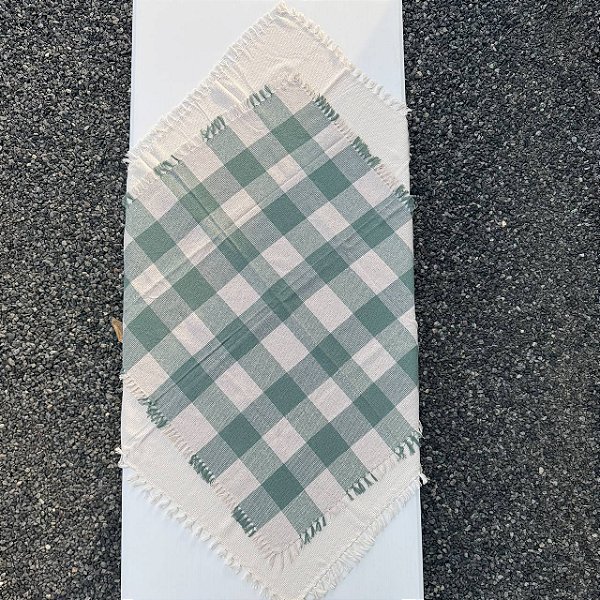 Dueto Toalhas de Mesa - Xadrez Cru e Erva Doce