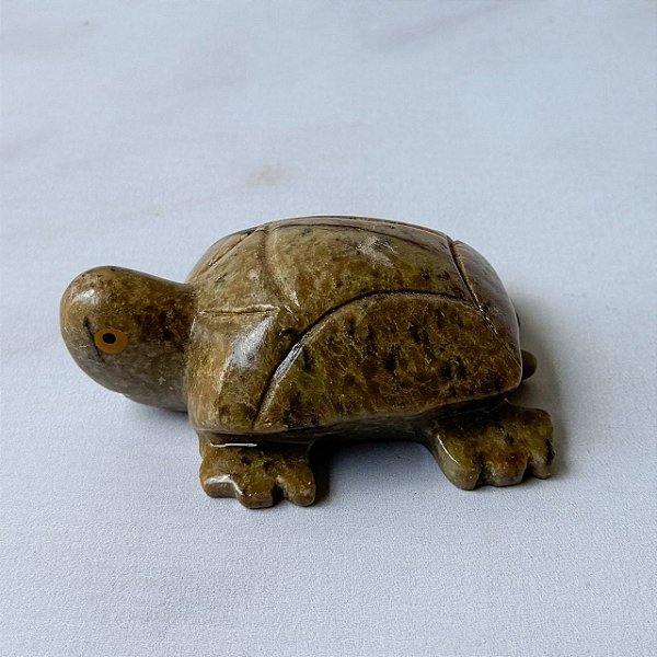 Tartaruga em Pedra Sabão - Envernizada