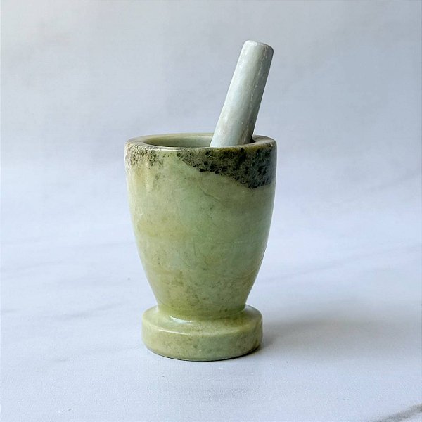 Pilão de Pedra Sabão Envernizado - 9cm