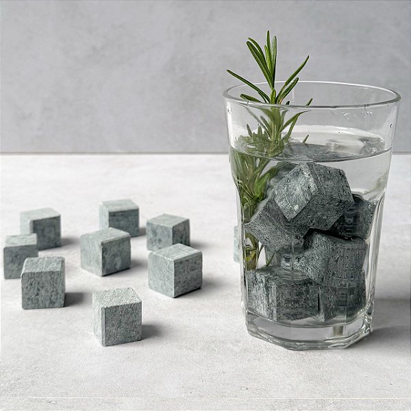 Cubos de Pedra Sabão – Gelo Reutilizável Artesanal