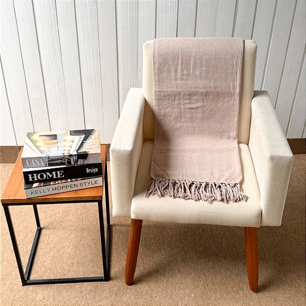 Manta P Cappuccino Rosado - 1,40m x 2,40m