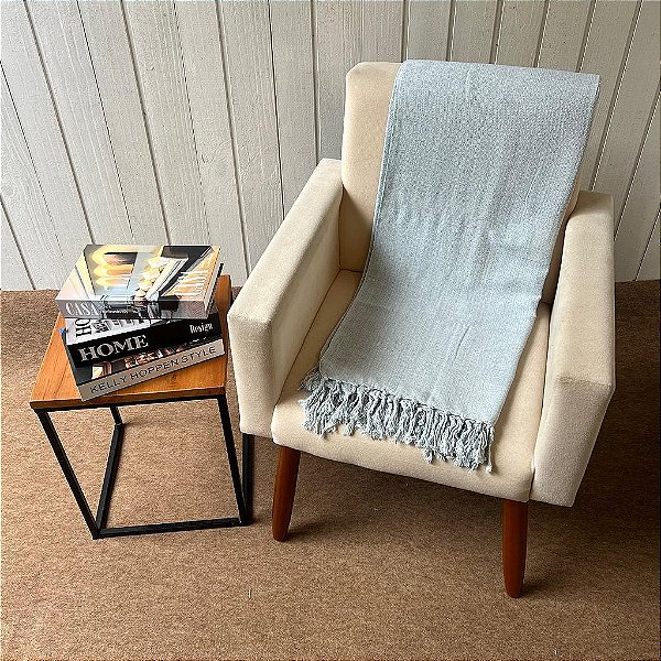 Manta M Azul Bebê - 1,80m x 2,40m